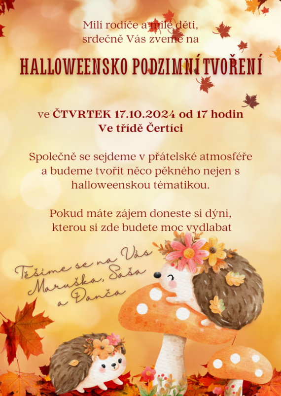 Podzimní dílnička - Čertíci