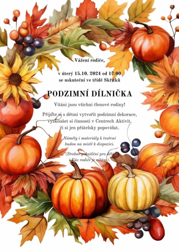Podzimní dílnička - Kašpárci